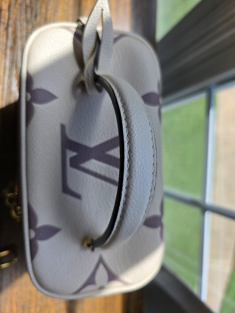 Louis Vuitton Vanity PM in Creme and Bois de Rose Bicolor Monogram Empreinte - Picture 14 of 16